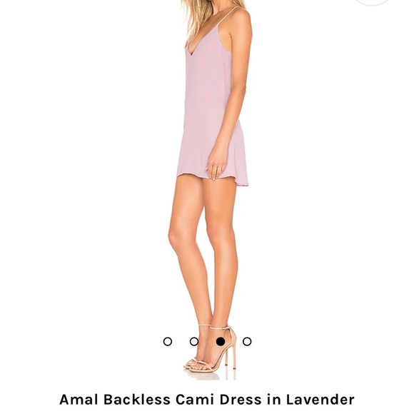 Revolve Amal Backless Cami Dress in Lavender - Picture 2 of 7